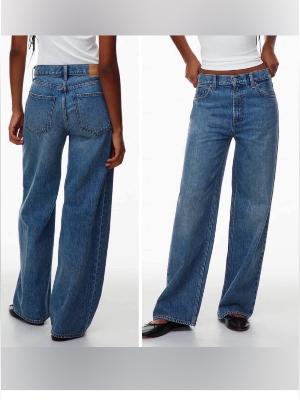 NWT Aritzia Denim Forum Salma Curve-Fit Super Lo-Rise Baggy Jean, Size 31
